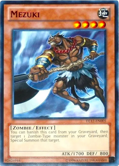 Mezuki Red DL17-EN005 Yu-Gi-Oh card from Duelist League Promo