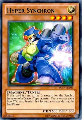 Hyper Synchron Blue DL17-EN006 Yu-Gi-Oh card from Duelist League Promo