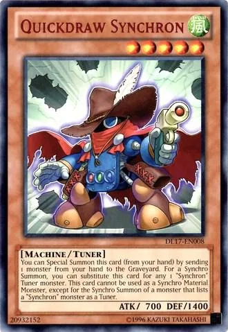 Quickdraw Synchron Red DL17-EN008 Yu-Gi-Oh card from Duelist League Promo