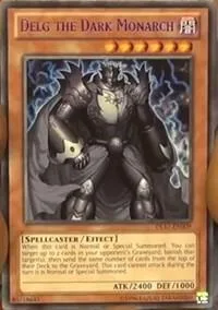 Delg the Dark Monarch Red DL17-EN009 Yu-Gi-Oh card from Duelist League Promo