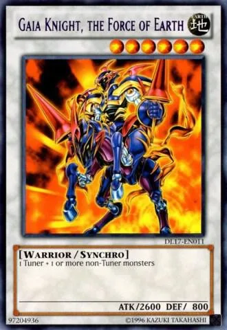 Gaia Knight, the Force of Earth Purple DL17-EN011 Yu-Gi-Oh card from Duelist League Promo
