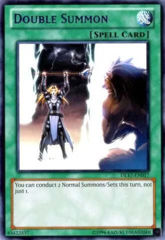 Double Summon Purple DL17-EN017 Yu-Gi-Oh card from Duelist League Promo