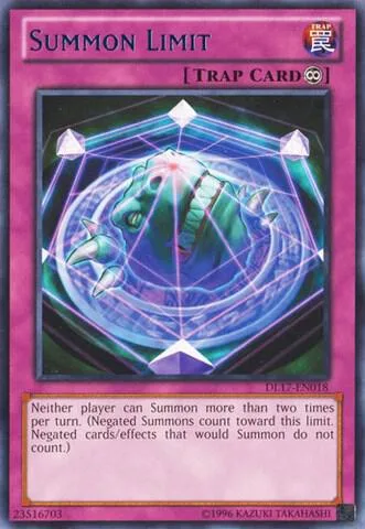 Summon Limit Blue DL17-EN018 Yu-Gi-Oh card from Duelist League Promo