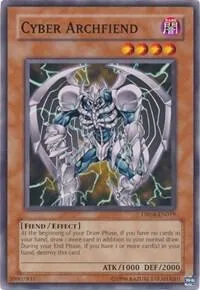 Cyber Archfiend DR04-EN019 Yu-Gi-Oh card from Dark Revelation Volume 4