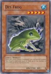 Des Frog DR04-EN026 Yu-Gi-Oh card from Dark Revelation Volume 4