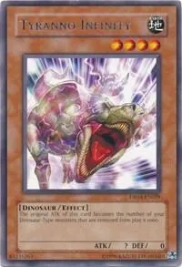 Tyranno Infinity DR04-EN029 Yu-Gi-Oh card from Dark Revelation Volume 4