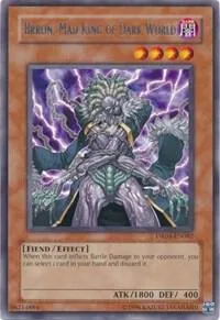 Brron, Mad King of Dark World DR04-EN082 Yu-Gi-Oh card from Dark Revelation Volume 4