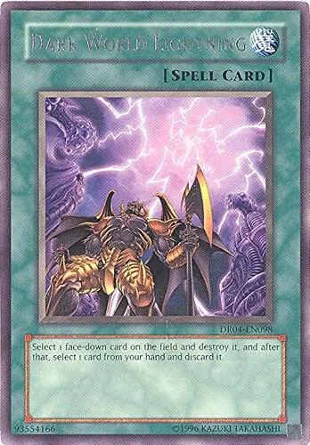 Dark World Lightning DR04-EN098 Yu-Gi-Oh card from Dark Revelation Volume 4