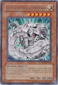 Cyber Barrier Dragon DR04-EN126 Yu-Gi-Oh card from Dark Revelation Volume 4