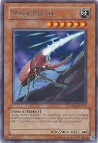 Saber Beetle DR04-EN143 Yu-Gi-Oh card from Dark Revelation Volume 4
