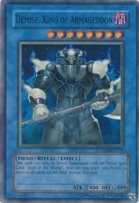 Demise, King of Armageddon DR04-EN155 Yu-Gi-Oh card from Dark Revelation Volume 4