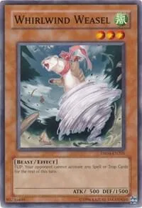 Whirlwind Weasel DR04-EN205 Yu-Gi-Oh card from Dark Revelation Volume 4