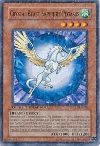 Crystal Beast Sapphire Pegasus DTP1-EN028 Yu-Gi-Oh card from Duel Terminal - Preview