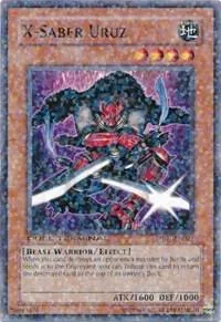 X-Saber Uruz DT01-EN021 Yu-Gi-Oh card from Duel Terminal 1