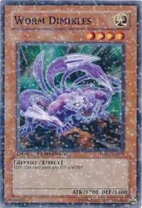 Worm Dimikles DT01-EN029 Yu-Gi-Oh card from Duel Terminal 1