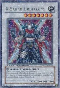 X-Saber Urbellum DT01-EN034 Yu-Gi-Oh card from Duel Terminal 1