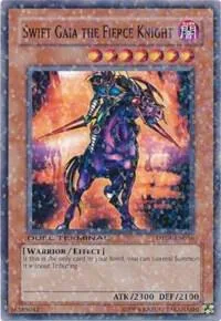 Swift Gaia the Fierce Knight DT01-EN056 Yu-Gi-Oh card from Duel Terminal 1