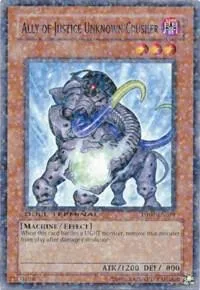 Ally of Justice Unknown Crusher DT01-EN079 Yu-Gi-Oh card from Duel Terminal 1