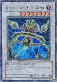 Ally of Justice Light Gazer DT01-EN090 Yu-Gi-Oh card from Duel Terminal 1
