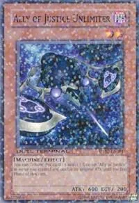 Ally of Justice Unlimiter DT02-EN081 Yu-Gi-Oh card from Duel Terminal 2