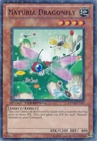 Naturia Dragonfly DT03-EN017 Yu-Gi-Oh card from Duel Terminal 3