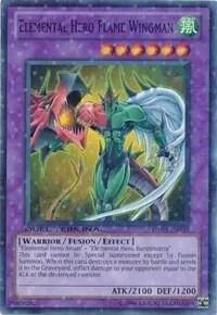 Elemental HERO Flame Wingman DT03-EN035 Yu-Gi-Oh card from Duel Terminal 3