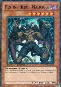 Destiny HERO - Malicious DT03-EN055 Yu-Gi-Oh card from Duel Terminal 3