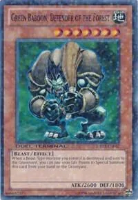 Green Baboon, Defender of the Forest DT03-EN057 Yu-Gi-Oh card from Duel Terminal 3