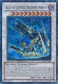 Ally of Justice Decisive Armor DT03-EN090 Yu-Gi-Oh card from Duel Terminal 3