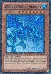 White Night Dragon DT04-EN010 Yu-Gi-Oh card from Duel Terminal 4