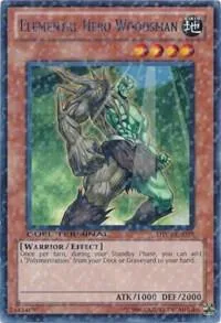 Elemental Hero Woodsman DT04-EN058 Yu-Gi-Oh card from Duel Terminal 4