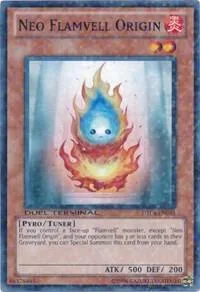 Neo Flamvell Origin DT04-EN061 Yu-Gi-Oh card from Duel Terminal 4