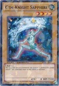 Gem-Knight Sapphire DT05-EN017 Yu-Gi-Oh card from Duel Terminal 5