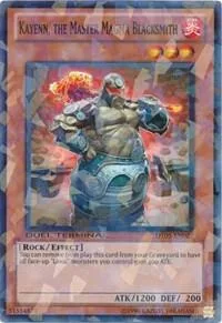 Kayenn, the Master Magma Blacksmith DT05-EN027 Yu-Gi-Oh card from Duel Terminal 5