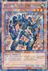 Gem-Knight Obsidian DT06-EN067 Yu-Gi-Oh card from Duel Terminal 6