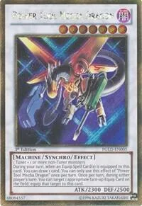 Power Tool Mecha Dragon PGLD-EN005 Unlimited Yu-Gi-Oh card from Premium Gold