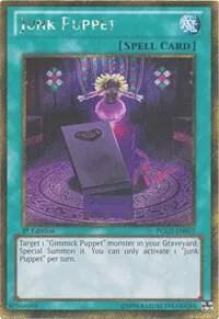 Junk Puppet PGLD-EN007 1st Edition Yu-Gi-Oh card from Premium Gold