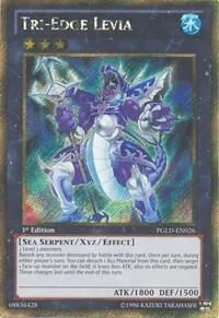Tri-Edge Levia PGLD-EN026 Unlimited Yu-Gi-Oh card from Premium Gold