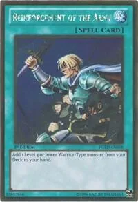 Reinforcement of the Army PGLD-EN058 1st Edition Yu-Gi-Oh card from Premium Gold