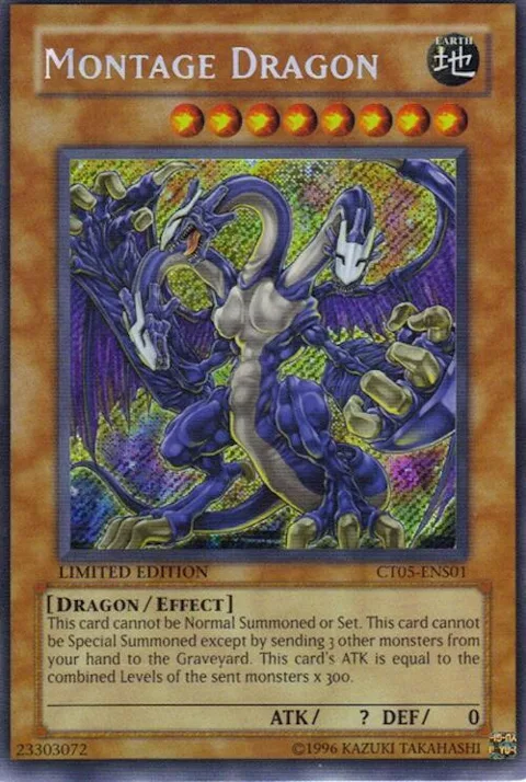 Montage Dragon CT05-ENS01 Yu-Gi-Oh card from 2008 Collectors Tin
