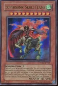 Supersonic Skull Flame WB01-EN001 Yu-Gi-Oh card from Yu-Gi-Oh! 5D's Wheelie Breakers Promotional Cards