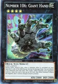 Number 106: Giant Hand YCSW-EN006 Yu-Gi-Oh card from Yu-Gi-Oh! Championship Series Prize Cards