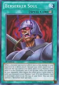 Berserker Soul DRLG-EN007 1st Edition Yu-Gi-Oh card from Dragons of Legend