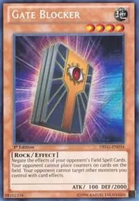 Gate Blocker DRLG-EN034 Unlimited Yu-Gi-Oh card from Dragons of Legend