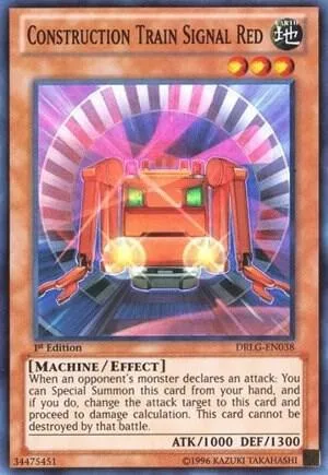 Construction Train Signal Red DRLG-EN038 Unlimited Yu-Gi-Oh card from Dragons of Legend