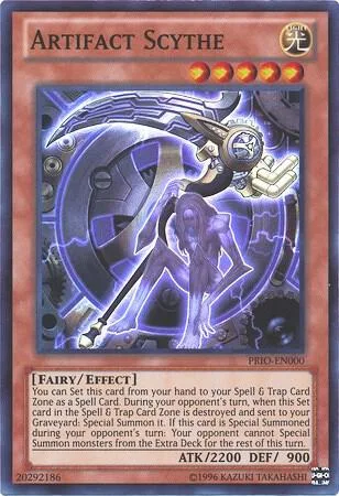 Artifact Scythe PRIO-EN000 1st Edition Yu-Gi-Oh card from Primal Origin