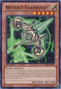 Artifact Failnaught PRIO-EN013 1st Edition Yu-Gi-Oh card from Primal Origin