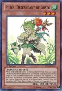 Pilica, Descendant of Gusto PRIO-EN029 1st Edition Yu-Gi-Oh card from Primal Origin