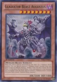 Gladiator Beast Augustus PRIO-EN030 Unlimited Yu-Gi-Oh card from Primal Origin