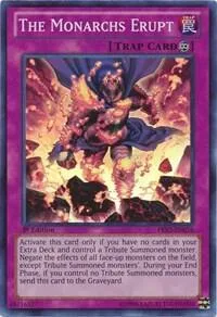 The Monarchs Erupt PRIO-EN076 1st Edition Yu-Gi-Oh card from Primal Origin